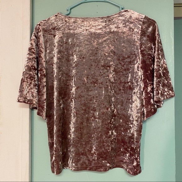 American Eagle Outfitters Velvet Strappy Top - Picture 2 of 2